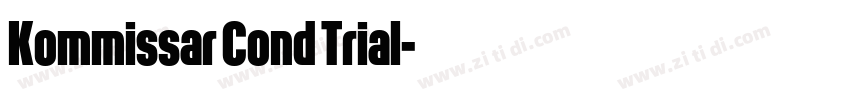 Kommissar Cond Trial字体转换